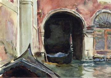 Canal veneciano2 paisaje John Singer Sargent Venecia Pinturas al óleo